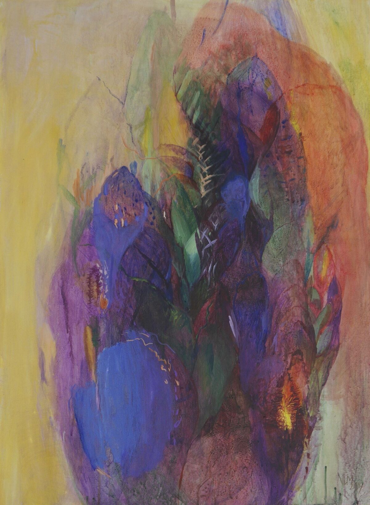 Iris Study12019 Acryl Canvas80x60cm