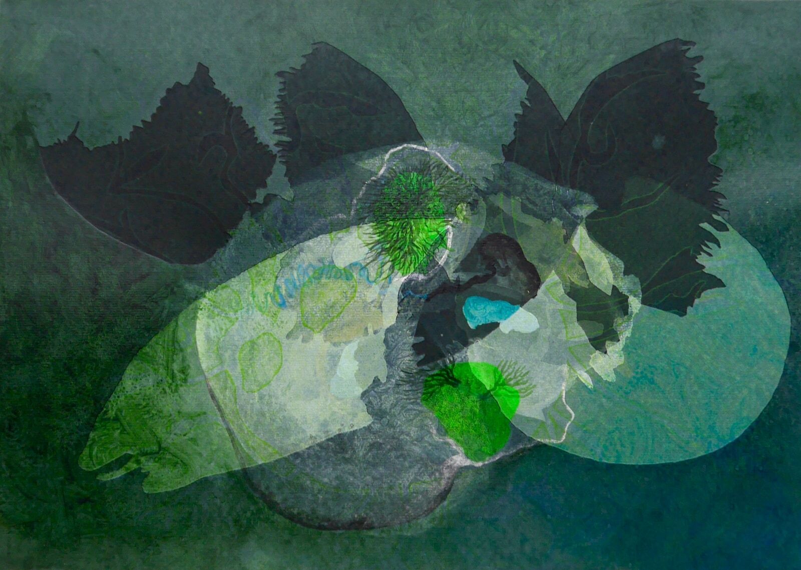 Cranium Serie9 Acryl Schablonendruck2022295x42cm