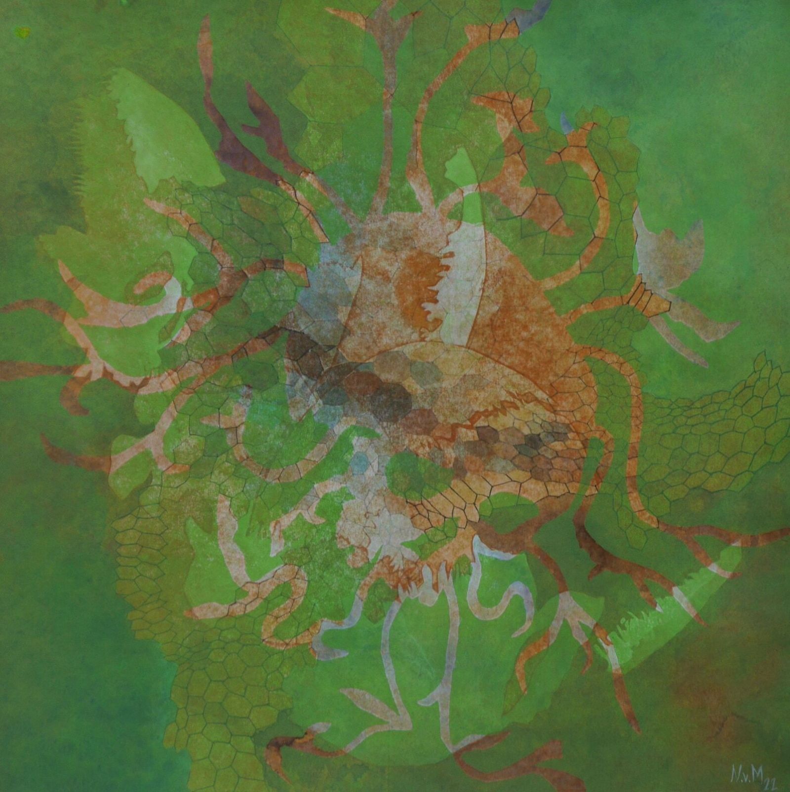 Mex Geschenk3 Schablonendruck Acryl202240x40cm