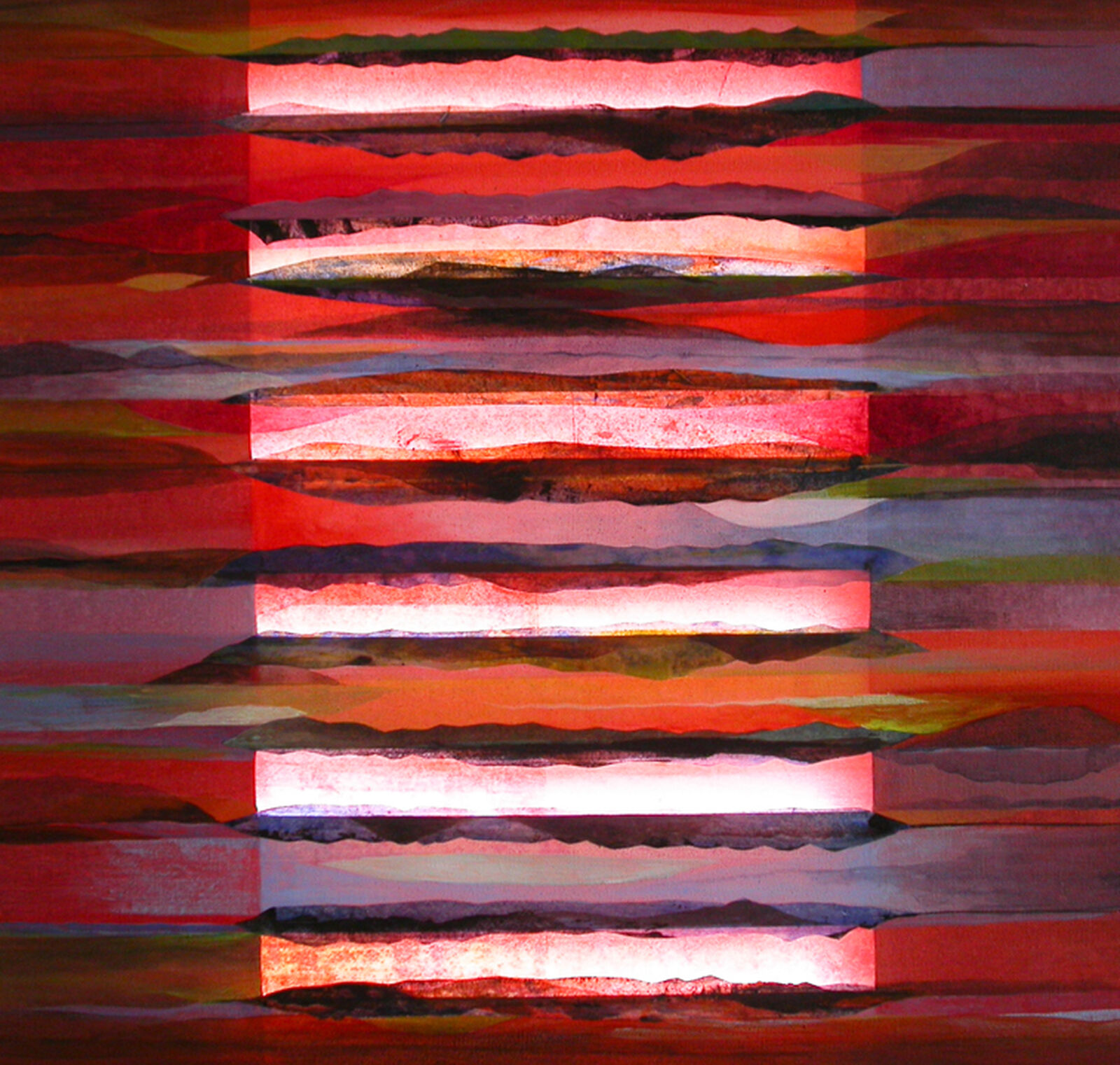 Acryl/Leinwand/60x60cm/2013/Led/Nachtbeleuchtung/verkauft